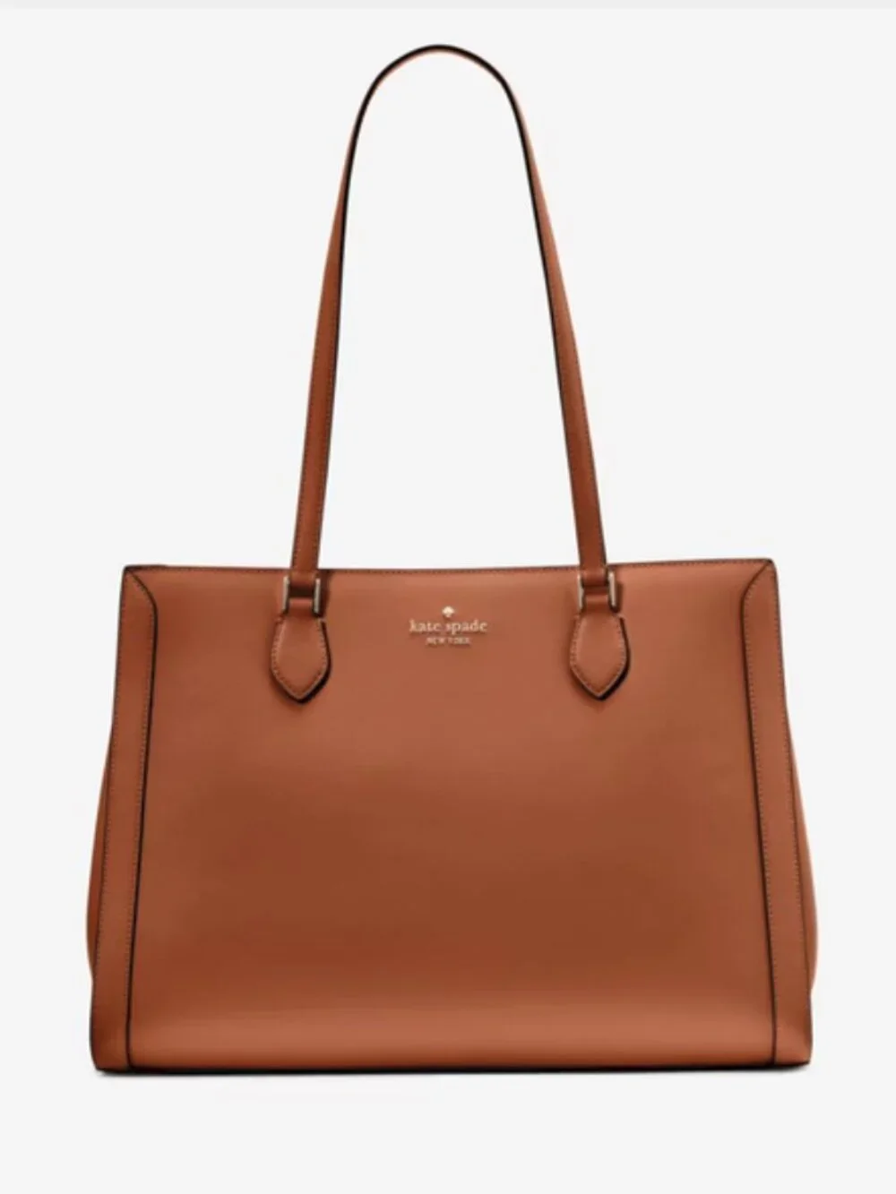 Kate Spade Madison Large Laptop Tote Shoulder Purse - Work School Cavern Clay